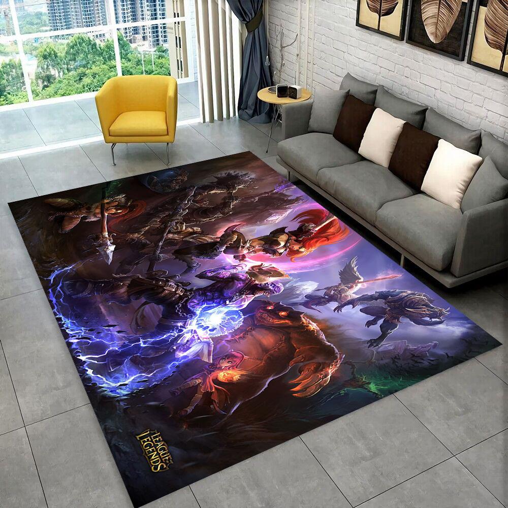 3D LOL League of Legends Джинк Игровой Подарок Ковер для Гостиной Спальни Дома Украшение Дивана, Детский Игровой Нескользящий Коврик