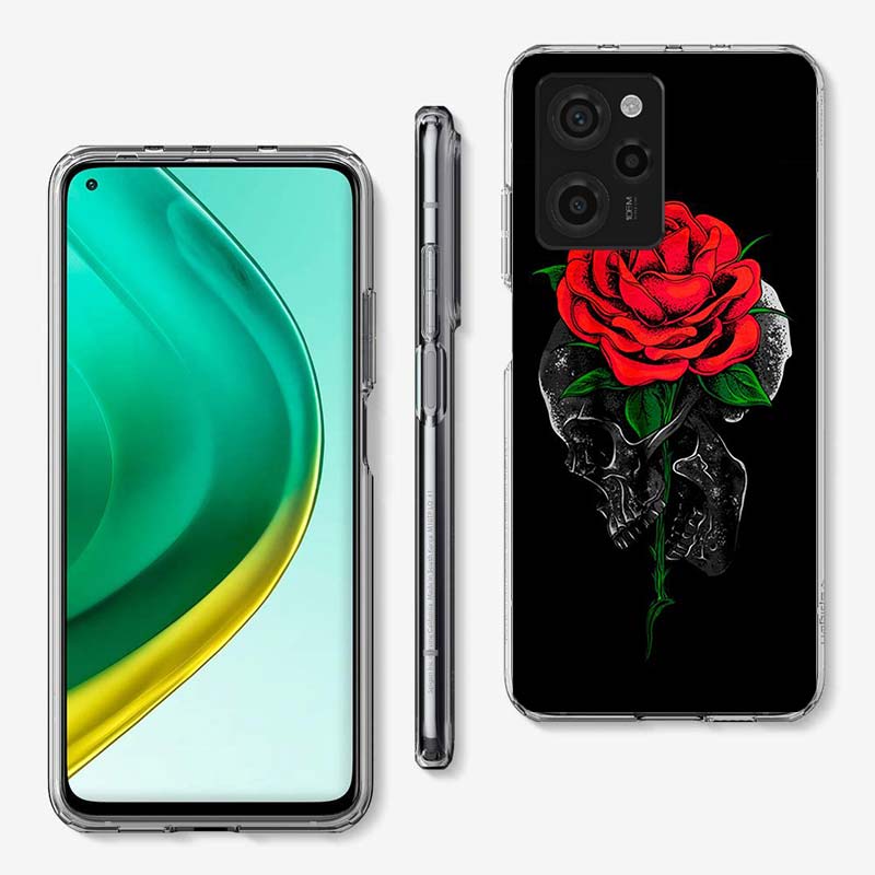 Ярко-красные Розы Цветы Чехол для Телефона Для Xiaomi Poco M8 M7 M6 M4 M3 X7 X6 X4 Pro F7 Ultra M5S Mi 14 14T 15 15T 12T 10T Pro