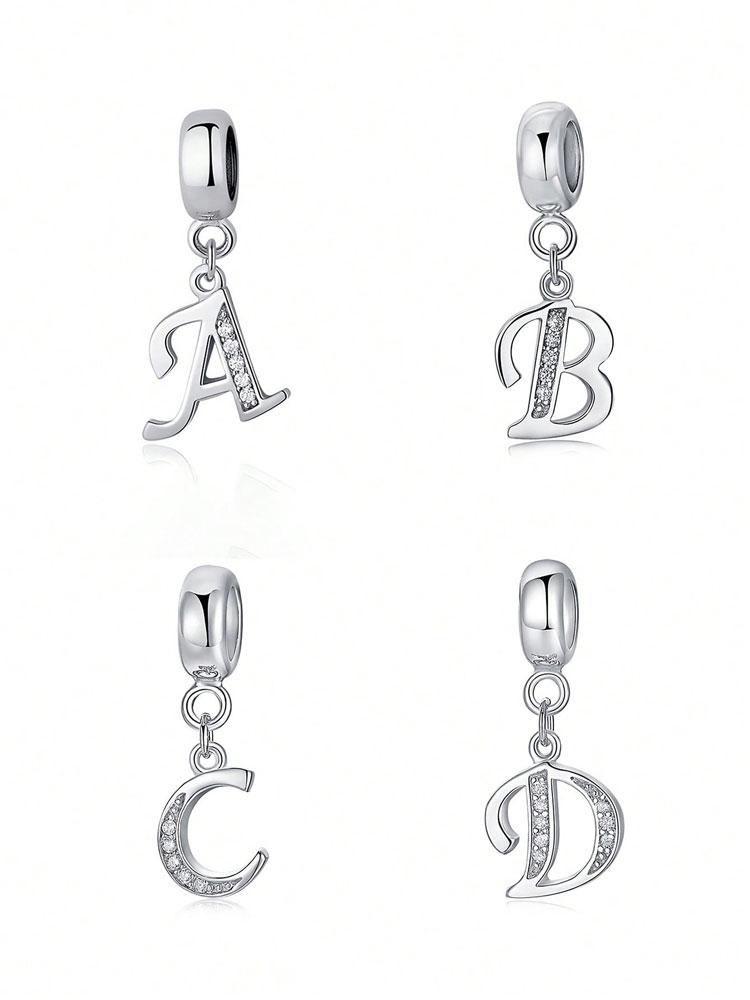 Медь Модные 26 Букв Шарм-Бусина для Женщин Подходят для Браслетов DIY Изготовление Юбилейный Подарок Изысканные Женские Украшения