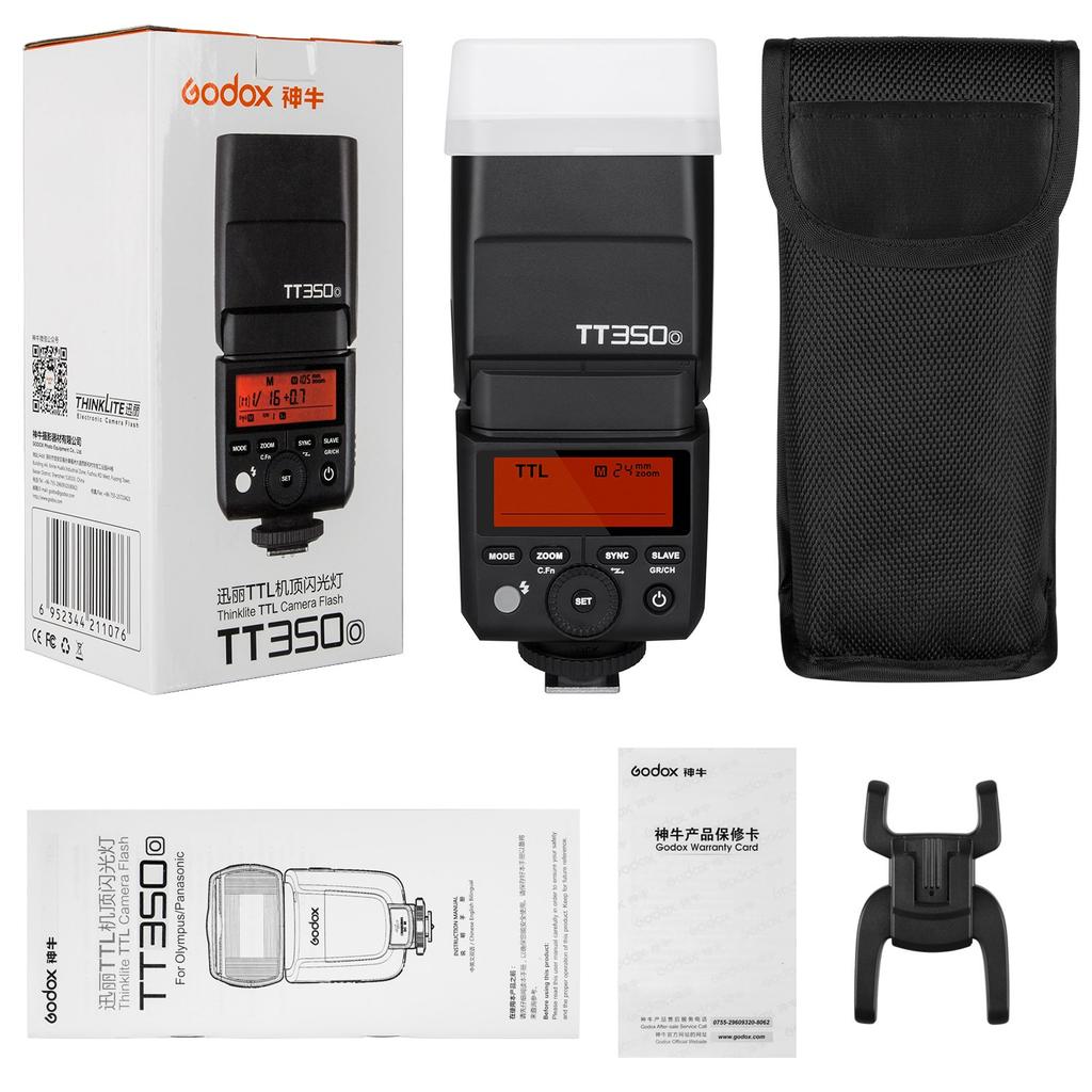 Мини-камера Godox TT350O с беспроводным TTL ЖК-дисплеем, регулируемой высокой скоростью, совместимой с техническим знаком соответствия, в комплекте со вспышкой, 2,4 ГГц
