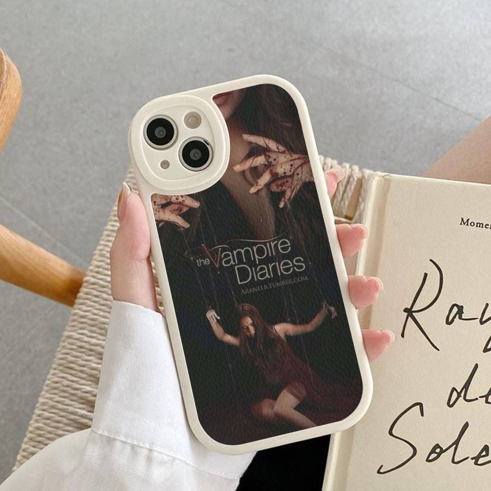 T-Чехол для телефона с изображением персонажей сериала «Дневники вампира» для iPhone 11 12 13 14 15 16 Pro Max Mini Plus Мягкий кожаный чехол