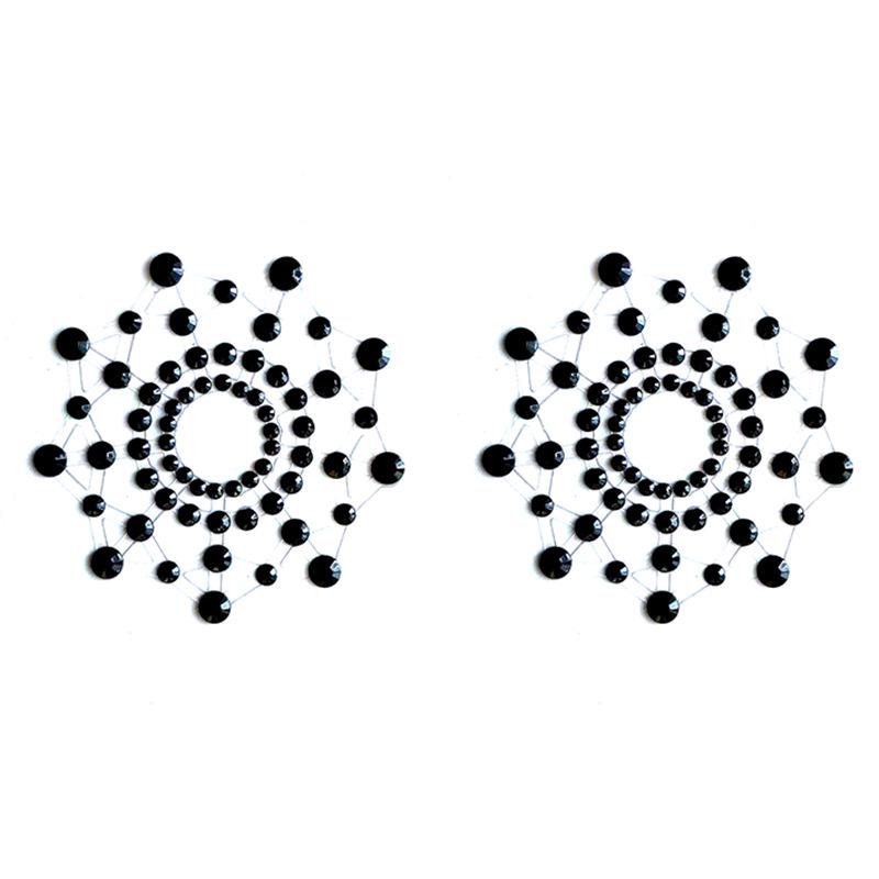 Блестящие накладки на соски в форме сердца с кисточками - Силиконовые пастилки Аксессуары для нижнего белья