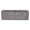LED Digital Alarm Clock Time Date Temperature Display Stylish Look Electric Clock for Bedroom Living Room Office Black