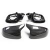 Dry Carbon Fiber Rearview Mirror Shell Set for BMW X3/X4/X5/X6/X7 – Four-Piece Kit