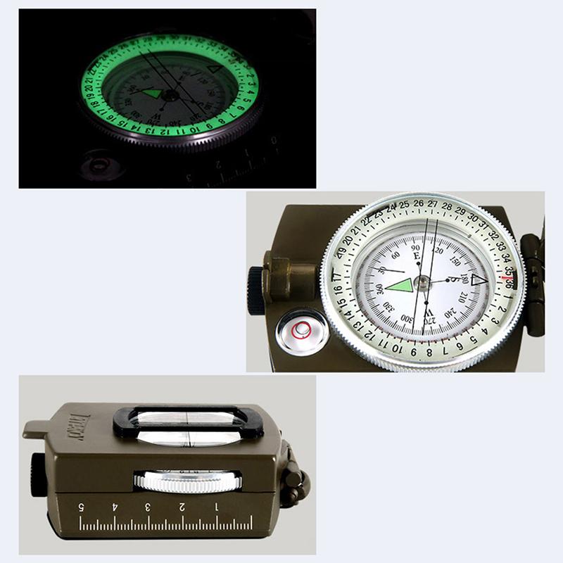 High Precision American Compass Multifunctional Military Green Compass