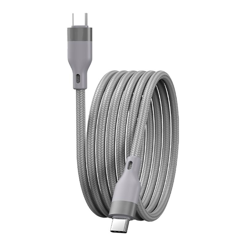 Factory 5A Fast Charging Type C Charger Cable Nylon Jacketed Magnetic Mobile Phone Data Cable