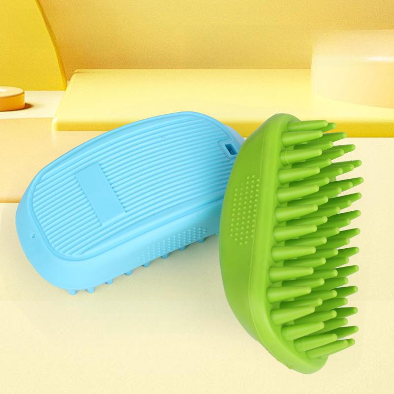 Pet Bath Massage Brush for Cleaning & Hair Removal