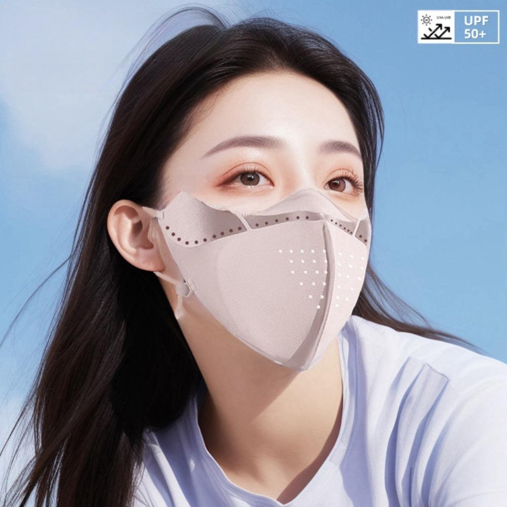 Face Mask Ice Silk Mask UV Protection Face Gini Mask Thin Face Cover Cycling