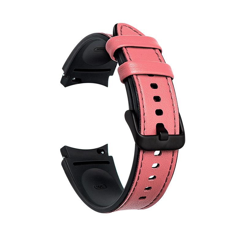 Silicone Leather Strap for Samsung Galaxy Watch 7/6/5/4 Watch Classic Smart Watch Bands