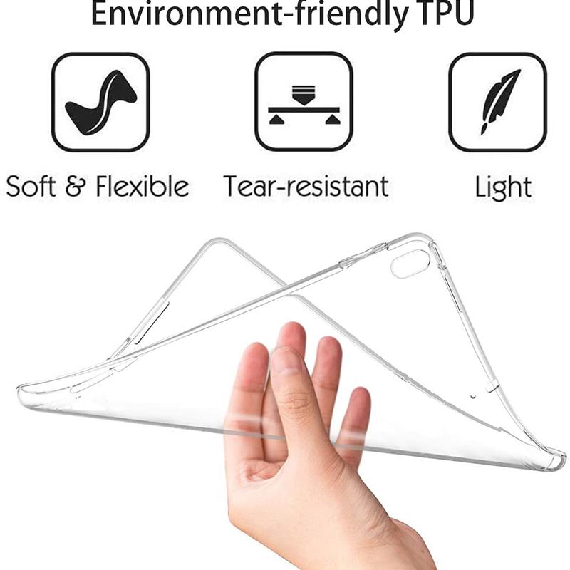 Ультратонкий прозрачный чехол для iPad Pro 12,9 дюйма 2021 2020 2018 2017 2015 прозрачный чехол для iPad Air 1 2 3 4 iPad 10,2 дюйма 2019 2020 9,7 дюйма