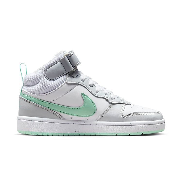 Nike Court Borough Mid 2 GS Pure Platinum Mint Foam Kids Sneakers White CD7782-011