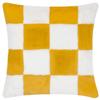 Heya Home Cozee Faux Fur Checked Cushion Cover