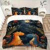 3pcs Animal-themed Dino Patterns Soft and Comfortable Breathability, Bedding Set, Machine Washable, Suitable for All Seasons124