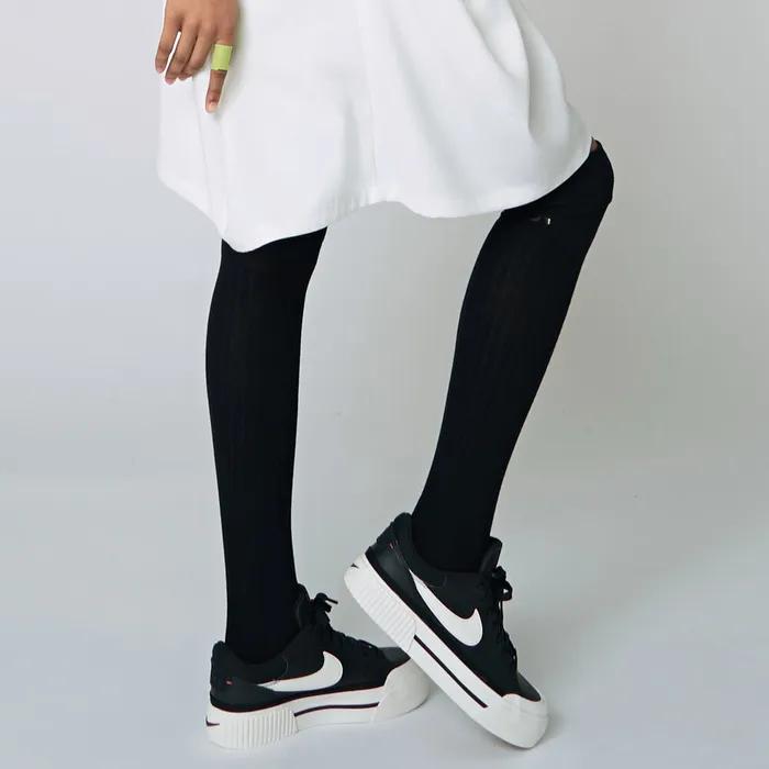 AW22AS02 Чулки выше колена_Черный