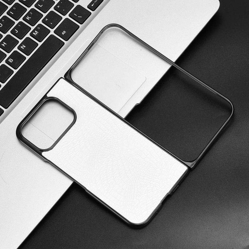 Чехол из кожи аллигатора для Google Pixel 10 Pro Fold с дизайном половинчатого края