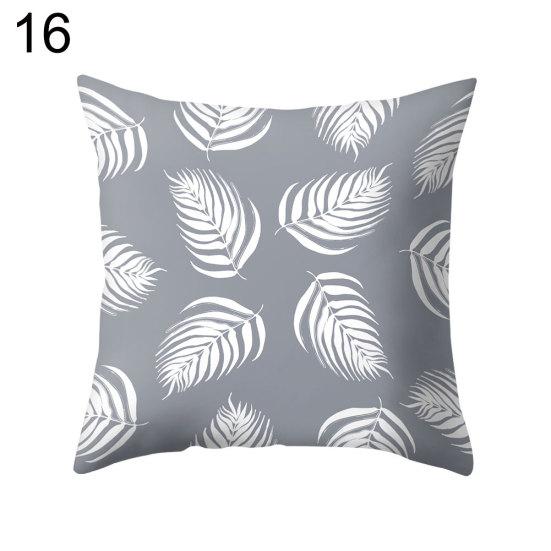 Серый квадратный плед с геометрическим рисунком, защитный чехол, чехол для подушки, постельные принадлежности