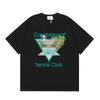 Unisex Cotton T-Shirt With Digital Print Letter Loose Fit Casual Wear