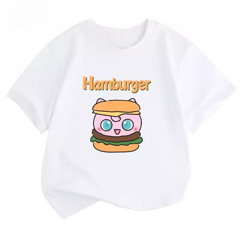 Potdemiel Summer New Pikachu Kids 100 Cotton TShirt Comfortable and Breathable Suitable for Boys and Girls