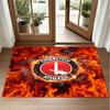 Charlton Athletic FC Design Crystal Velvet Rug Soft Decorative Mat for Bedroom Entrance