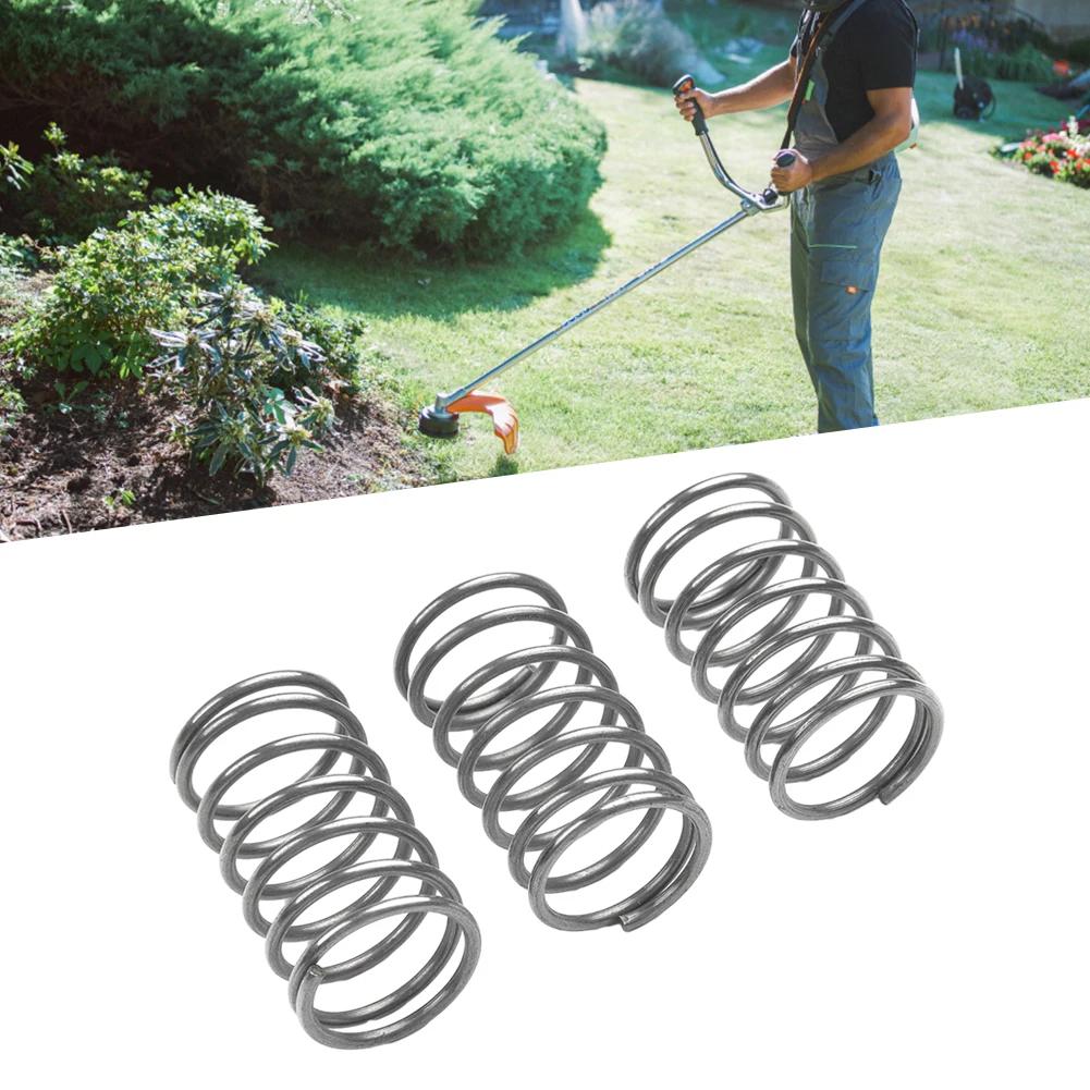 3pc Spool Cap Cover Spring Replacement for Black and Decker Trimmer Parts Head Compatible Accessory for Lawn Maintenance Tools