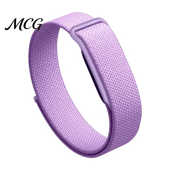 Совместимый ремешок для часов Google Fitbit Air, Дышащий сменный спортивный прочный нейлоновый ремешок для фитнеса, Регулируемый тканый браслет с защитой от пота