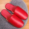 House Shoes Couple Indoor Slippers Summer High Quality Casual PU Leather Flats Shoes Women Home Shoes Men Slippers