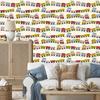 Colorful Railway Wallpaper for Living Room and Bedroom 50x1000