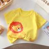 Детская симпатичная хлопковая футболка с короткими рукавами для детей 1–10 лет, детская одежда, детский мультяшный свитер, футболка для мальчиков и девочек