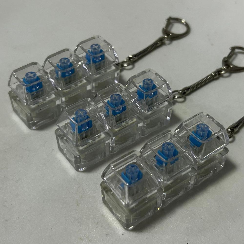 Keycap Finger Keyboard Key Button Decompression Toy Relaxing Fidget Keychain Adult