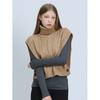 Ozoc Turtle Neck Slit Knit Vest