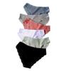 Cotton Lace Panties for Women  Middle Waist Briefs Female Breathable Intimates Lingerie Solid Color Soft Underwear
