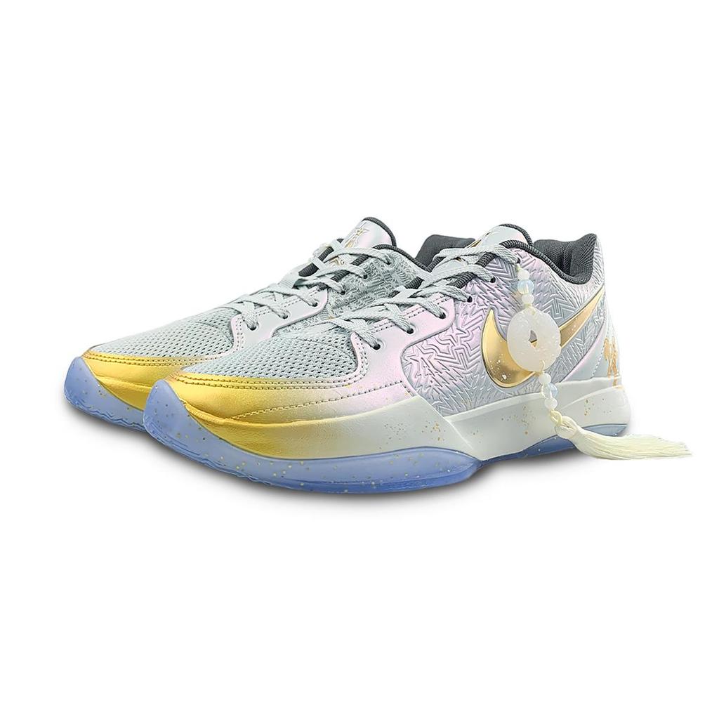 Nike Ja 2 Slip Resistant Low top Basketball Shoes Men's White Gold FZ1516-001(Team47-Ja2)