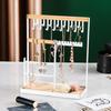 Jewelry Organizer Stand Necklace Holder 4-Tier Large Capacity Jewelry Rack Earring Tray and Holes Jewelry Rings Earrings Watches Bracelets Display