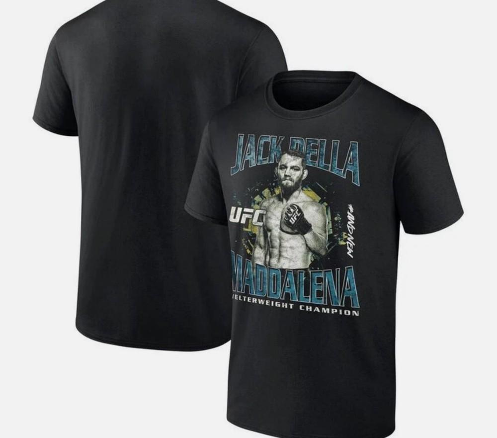 Мужская футболка UFC 315 Black Jack Della Maddalena #AndNew Чемпион мира в полусреднем весе Унисекс