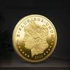 Morgan 2024 Gold, Silver, Commemorative Medal, Statue of Liberty Commemorative Coin, Gift