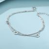 925 Sterling Silver Multi-Layer Chain Circle Charm Bracelet For Women Simply Exquisite Party Wedding Accessories Sl339