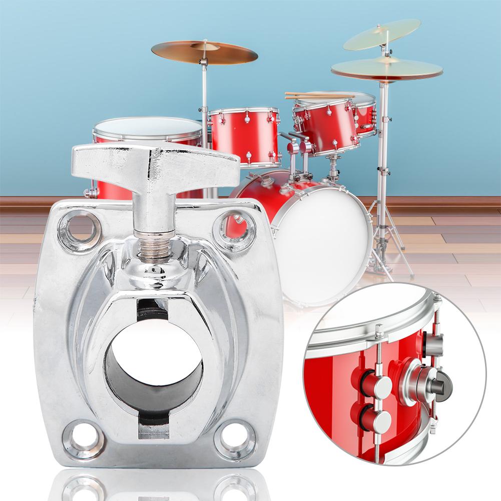 Zinc Alloy Drum Kit Holder Base Plate Cymbal Holder Clamp Percussion Instrument PartsSilver