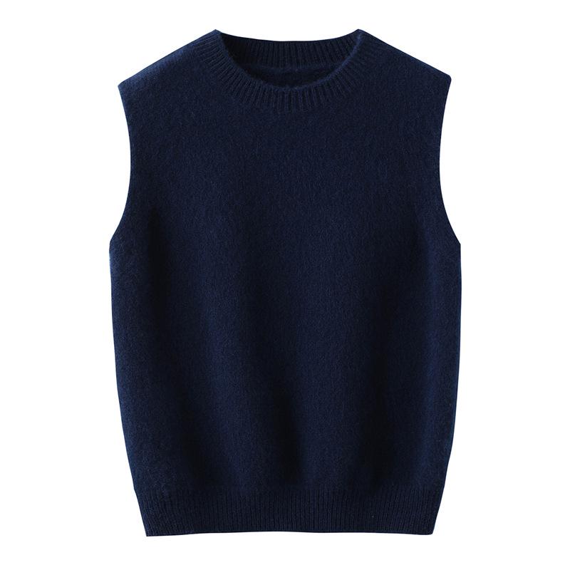 Новый детский sleeveless свитер с V-образным вырезом из 100% шерсти