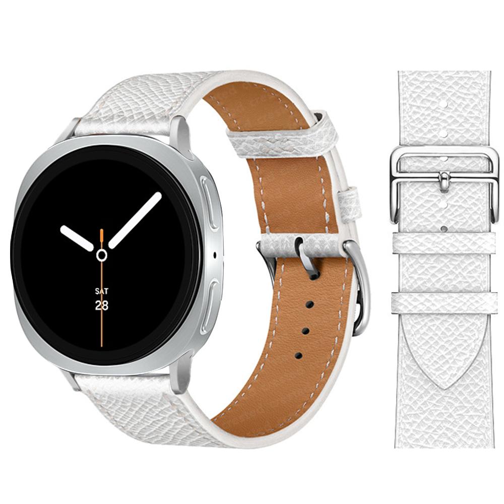 Изысканный кожаный ремешок Для Samsung Galaxy Watch 8 ремешок 40 мм 44 мм металлическая пряжка Браслет ремешок Galaxy Watch 8 classic 46 мм ремешки