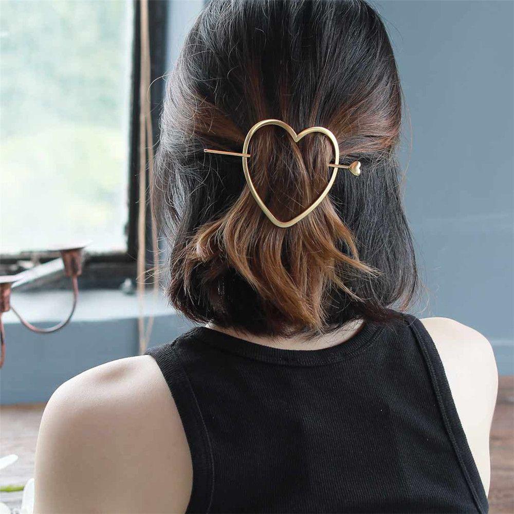 Women's Fashion Barrette Tiara Hairpins Bun Holder Headpiece Metal Hair Clip Vintage Hair Clips