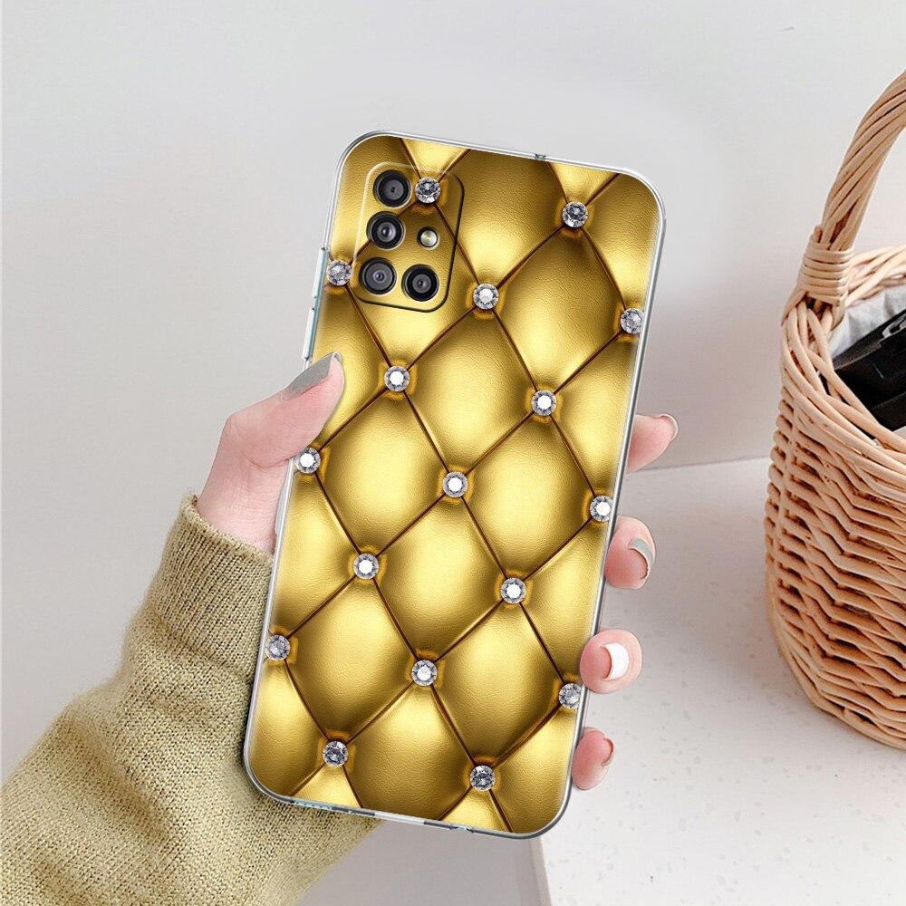 Чехол для телефона Ace Of Diamonds In Gold Art для Samsung Galaxy A51 A71 A21S A12 A11 A31 A41 A52 A32 5G A72 A01 A02S, мягкий прозрачный чехол
