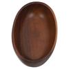 1pc Large Vintage Walnut Wood Boat Shape Bowl Salad Serving Wooden Kitchen Fruit Bowls Bar Decorative Dishes Mixing Dough Bowls