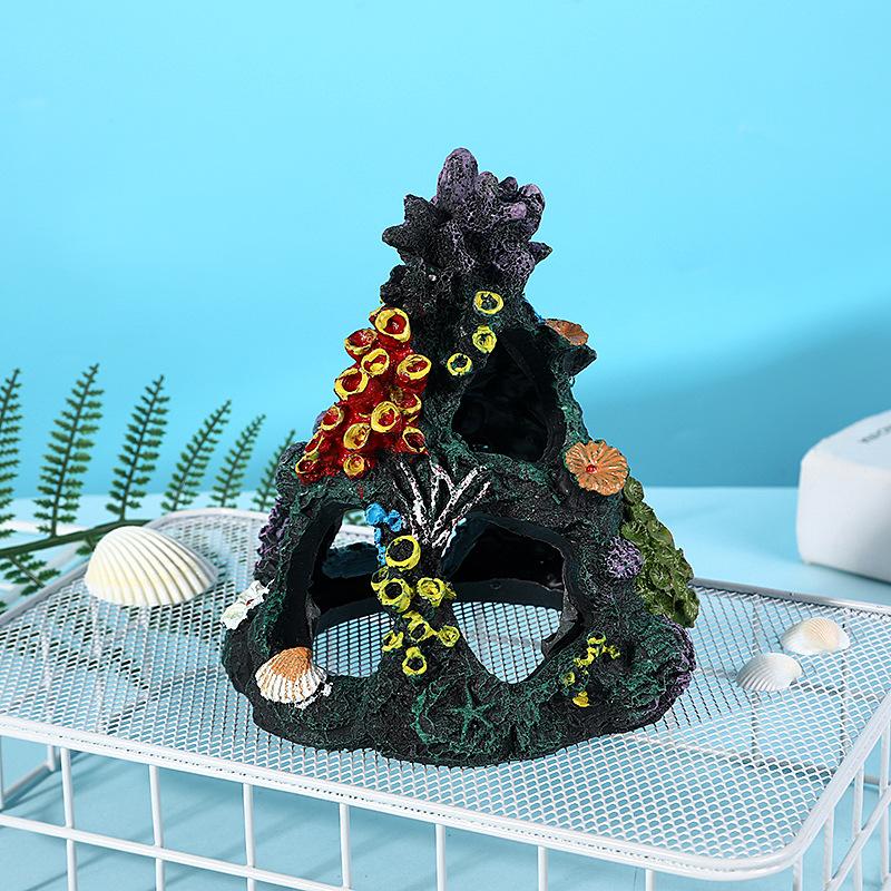 Имитация обоев Lucky Home из кораллового рифа, каменная смола, забавный декоративный элемент для стола с атмосферой аквариума