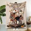 Artist L-LiyaMochipanko Throw  Flannel Throw Blanket,Bed Home Office Nap Blanket Travel,Camping,Picnic Blanket Soft Decor