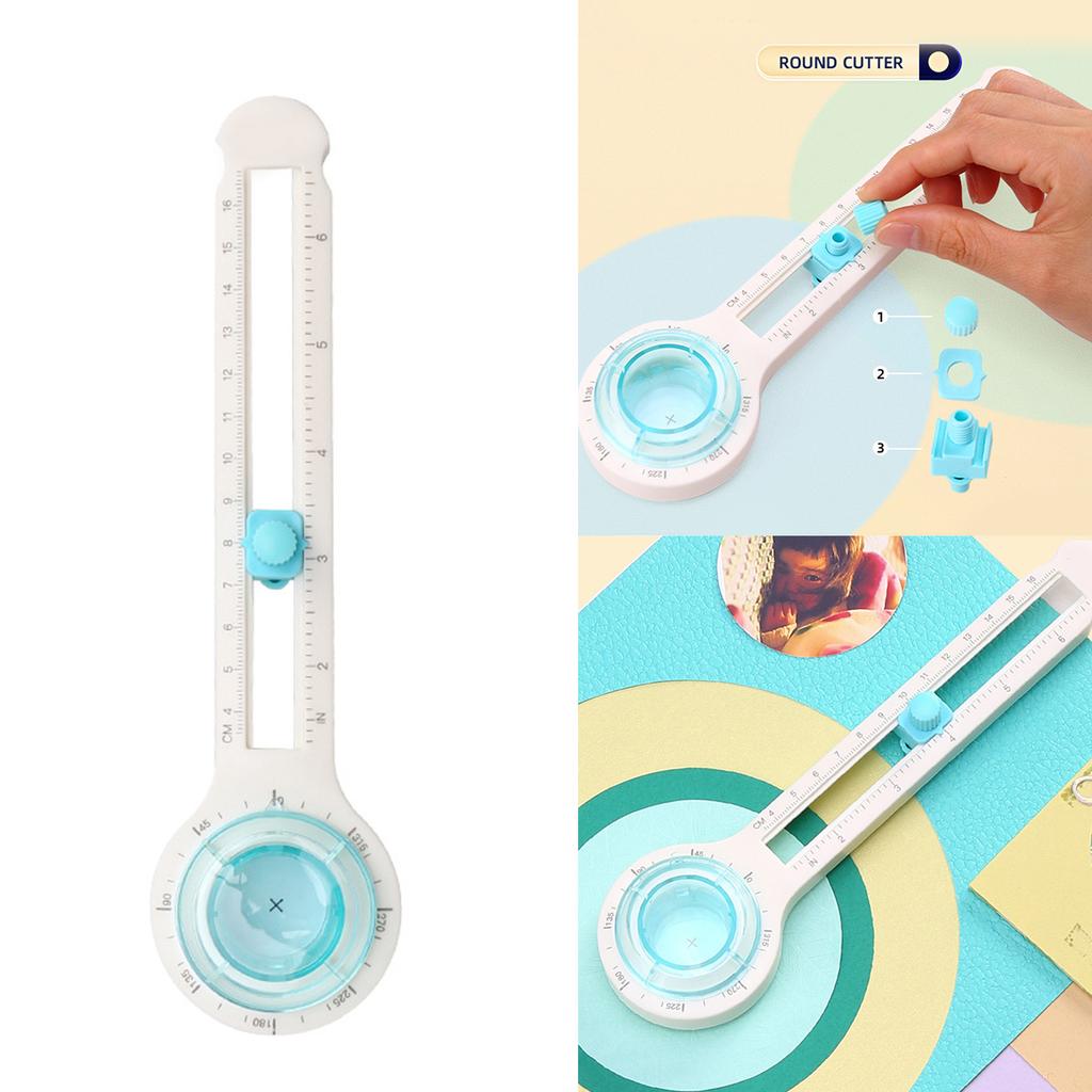 Circular Paper Cutter Paper Round Trimmer Multifunctional Scrapbooking Tool for Paper Coupons Label Photo Cardstock