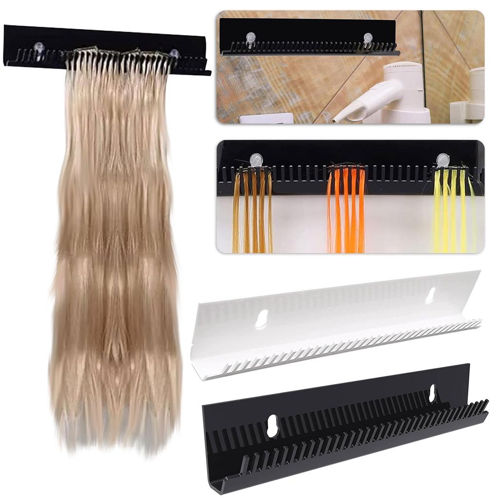 Hair Extension Holder For Styling Hair, Acrylic Hair Extension Display Hanger Tool, Portable Storage Wig Holder For Washing, Coloring