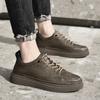 Мода Новая Натуральная Кожа Мужская Обувь Мода Роскошный Бренд Деловая Повседневная Удобная Мужская Обувь На Все Случаи Жизни Платформа Кроссовки для Ходьбы