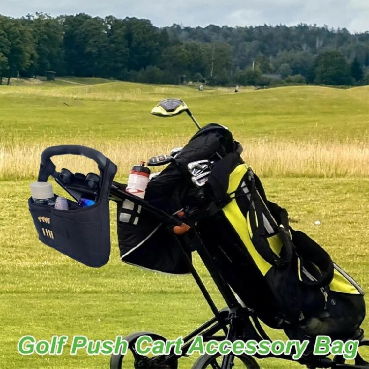 Heavy Duty Golf Cart Accessory Organizer Bag Waterproof Polyester Multi Compartment Accessories Storage Solution