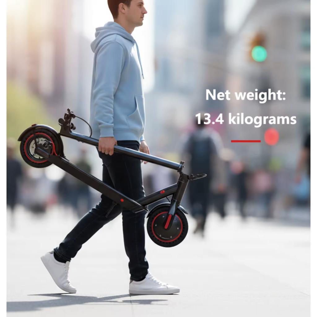 T1 10inch Aluminum Alloy Foldable Adult Commuter Electric Scooter 350W Motor Waterproof 10.4AH Battery with 30km/h Max Speed