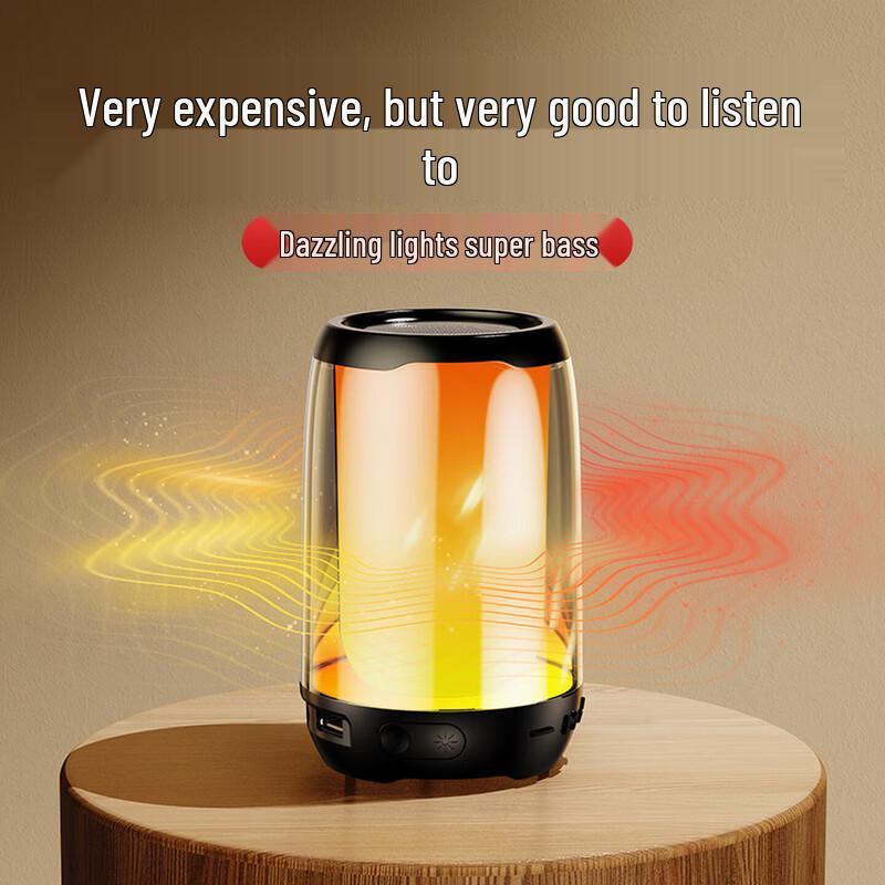 Портативная Bluetooth-колонка KINYO с ночным светом, вилка CN (адаптер в комплекте)